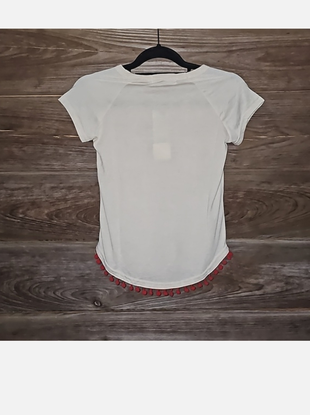 Southern Grace Girls Size 10 Patriotic Fringe Top NWT Red White Blue - Picture 2 of 2